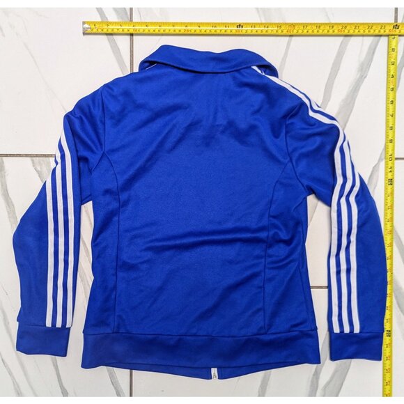 adidas Jacket Blue Zippered Sweatshirt Size Medium - Picture 5 of 5